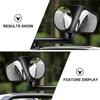 Parliky 2pcs Car Auxiliary Blind Spot Mirrors 360 Rotatable Rearview Side Mirrors with Plastic Glass Material for Universal Vehicle Rear Wheel Blind Zone Assistance view 3