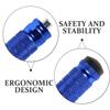 VINTORKY 2pcs Motorcycle Passenger Foot Pegs Rear Footrest Metal Footrest Pedals Blue for Motorbike Rear Seat Passenger Riding Safety view 3