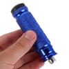 VINTORKY 2pcs Motorcycle Passenger Foot Pegs Rear Footrest Metal Footrest Pedals Blue for Motorbike Rear Seat Passenger Riding Safety view 4