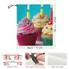 POTSCBVW Happy Birthday Cupcakes Neck Gaiter Face Mask with Drawstring, UV Protection Balaclava Breathable Ski Mask for Cycling Hunting Running Hiking, Multi Headwear for Men Women view 2