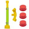Seppicsa 1 PCS 10.8'' Gas Can Spout Replacement with 1 PCS Hose Bender and 3 PCS Red Gas Cap Compatible with Midwest Scepter Gas Cans Fit for 1/2/5/10 Gallon Fuel Jugs that feature 1.75''-1.8'' view 1