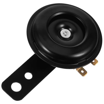 PLAFOPE Motorcycle Horn Metal Loud Speaker Black Electric Horn for Motorcycle Atv Scooter Accessories Replacement