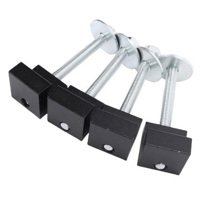 ZDAGELD Pickup Aluminum Alloy J Hooks Toolbox Mounting Kit, No Drilling Required, Reduces Noise and Vibration, Protects Truck and Tools from Damage, Fitment: for Most Truck Pickup