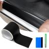 Matte Black Vinyl Wrap with Tool Kits, Blackout Chrome Delete Tape for Car Window Trim Door Edge Guard Air Release Satin Vinyl Wraps Film Decals (Matte Black, 2Inchs x 30Feet) view 1