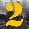 Stencil Number 2 Sticker - Vinyl Decal for Indoor & Outdoor Use on Cars, ATV, Boats, Windows and More - Yellow - 5 Inches Tall view 2
