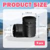 6PCS Upgraded Car Tire Valve Stem Caps,Aluminum Alloy Car Tire Valve Caps with Plastic Liner & Non-Slip Texture,Dustproof Cars Tires Cap Automotive Exterior Accessories (Black) view 2