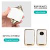 MILD EAST Key Fob Cover for Mazda ,Luxury Leather & Soft TPU Key Cover Case Shell Compatible with Mazda 3, 6, CX-5 CX-9 CX-30 CX-50 CX-70 2019-2025 (White) view 4