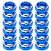 GETAJGHSD 50pcs Blue Aluminum Alloy License Plate Fasteners and Decorative Bumper Washer Set for Motorcycle Engine Bay Dress and Auto Exterior Accessories view 1