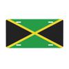 Jamaican Flag License Plate Frame Cover, 6x12 inch, Personalized Front License Plate Decorative Aluminum Protector Cover,Car Accessory,4 Holes view 1