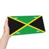 Jamaican Flag License Plate Frame Cover, 6x12 inch, Personalized Front License Plate Decorative Aluminum Protector Cover,Car Accessory,4 Holes view 2