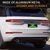 Jamaican Flag License Plate Frame Cover, 6x12 inch, Personalized Front License Plate Decorative Aluminum Protector Cover,Car Accessory,4 Holes view 4