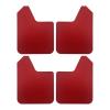 Universal Basic Mud Flaps Set Black Front Rear Mud Guards Wheel Splash Protection Easy Installation Exterior Accessories(Red) view 1
