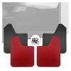 Universal Basic Mud Flaps Set Black Front Rear Mud Guards Wheel Splash Protection Easy Installation Exterior Accessories(Red) view 2