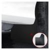 Universal Basic Mud Flaps Set Black Front Rear Mud Guards Wheel Splash Protection Easy Installation Exterior Accessories(Red) view 3