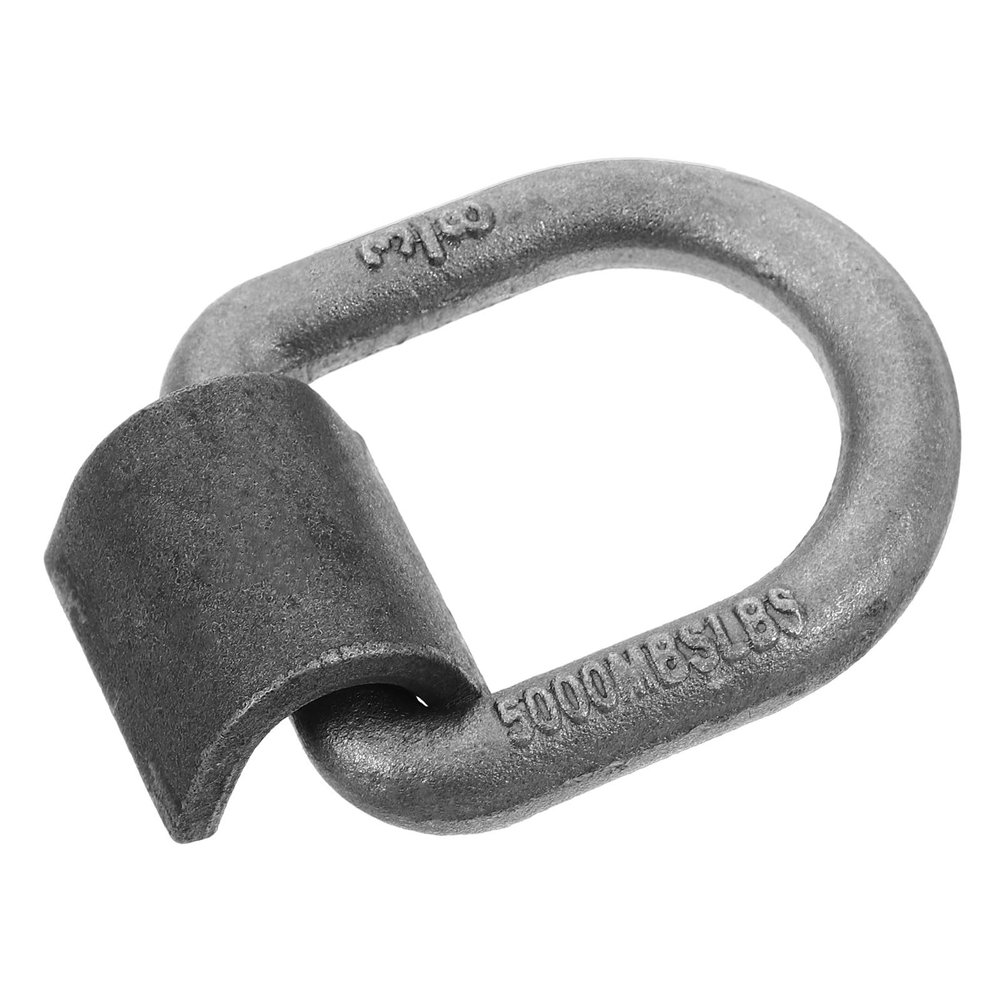 BEBEMOKO Heavy Duty Weld-on Forged Steel D-Ring Tie Down Anchors 3/8 5000lbs Load for Flatbed Trailer Truck Cargo Securing