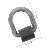 BEBEMOKO Heavy Duty Weld-on Forged Steel D-Ring Tie Down Anchors 3/8 5000lbs Load for Flatbed Trailer Truck Cargo Securing view 2