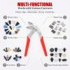 Car Clip Pliers with Spring Loaded Leverage Design,Stainless Steel Auto Fastener Rivet Remover,Non-Slip Handle Damage-Free Panel Removal Tool for Door Panel,Dashboard & Interior Exterior Trim view 3