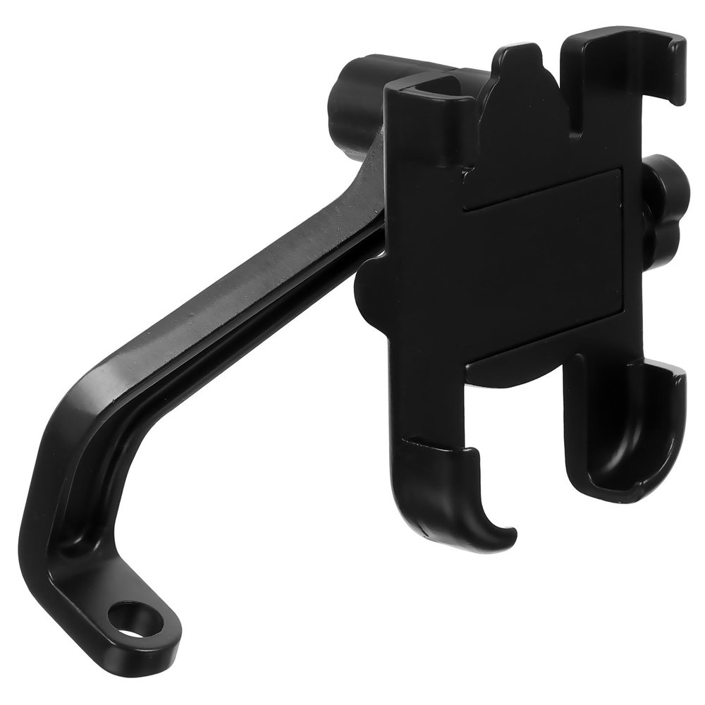 GANAZONO Adjustable Black Aluminum Alloy Motorcycle Phone Holder Stand for Electric Bike Rearview Mirror Mount Compatible with Smartphones