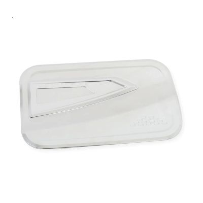 Fiber Exterior Fuel Tank Cap Replacement for Hyundai I800 2018-2020(Silver)