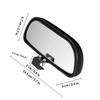 CONGARTENO 2pcs Removable Side View Mirrors Black Abs Glass Auxiliary Blind Spot Mirrors for Car Truck Suv Towing Rearview Accessories view 2