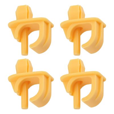 eMagTech 4Pcs Car Front Hood Support Prop Rod Holder Clip 6V0823397121 Compatible with Skoda Compatible with VW