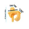 eMagTech 4Pcs Car Front Hood Support Prop Rod Holder Clip 6V0823397121 Compatible with Skoda Compatible with VW view 4