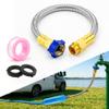 3FT RV Water Hose, Premium Drinking Water Hose, Lead-Free & Safe, Anti-Kink & Leak-Proof, 3/8 Inner Diameter Short Connector, Perfect for RV, Camper, Trailer, Vanlife & Marine Outdoor Use view 1