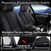 UEO Leather Seat Covers Fit for Subaruu Outback 2000-2026 Breathable Waterproof Stylish Car Seat Cover Automotive Interior Accessories(Full Set Black) view 3
