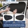 2 Pieces Car Sun Shade,for Side Windows - Car Window Shade, Heat Reduction, Easy Install Car Shades for Side Windows, Static Cling Side Panel Curtains for Car Perfect for Driver and Passenger view 4
