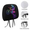 Dirt Bike-Motocross Biking Car Headrest Covers Soft Auto Head Rest Protector for Car Truck view 3