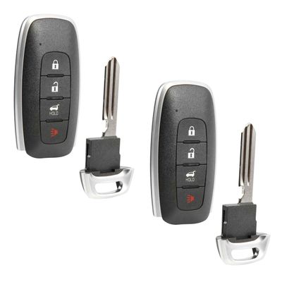 2X Key Fob Remote Replacement 4-Button Smart for 2023-2024 Nissan Ariya (KR5TXPZ1, 285E3-5MR3B)