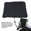 Estink Elastic Rain Cover, PU Leather Helmet Protector with 6 Security Hooks for Sport and Cruiser Bikes MP11503 M view 3