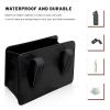 KAUEGOW Car Trash Can, Foldable Auto Hanging Dustbin Garbage Organizer with One Roll Trash Bag, Waterproof Leather Storage Bag Container Mini Garbage Bin for Most Vehicles (Black) view 3