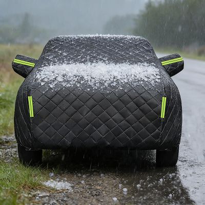 Hail Protector Car Cover for Hummer H2 2004-2009 GMT 840,Anti Hail Car Cover,Rain Sun Snow Protection,Waterproof,Zipper Door,Reflective Strips khyzk,189.881.280.7inch