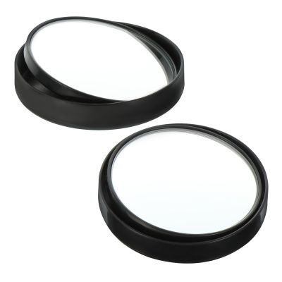 FUOYLOO Blind Spot Mirrors 1 Pair Wide Angle Rear View Mirror Blind Spot with Black Frame for Enhanced Visibility Safe Driving