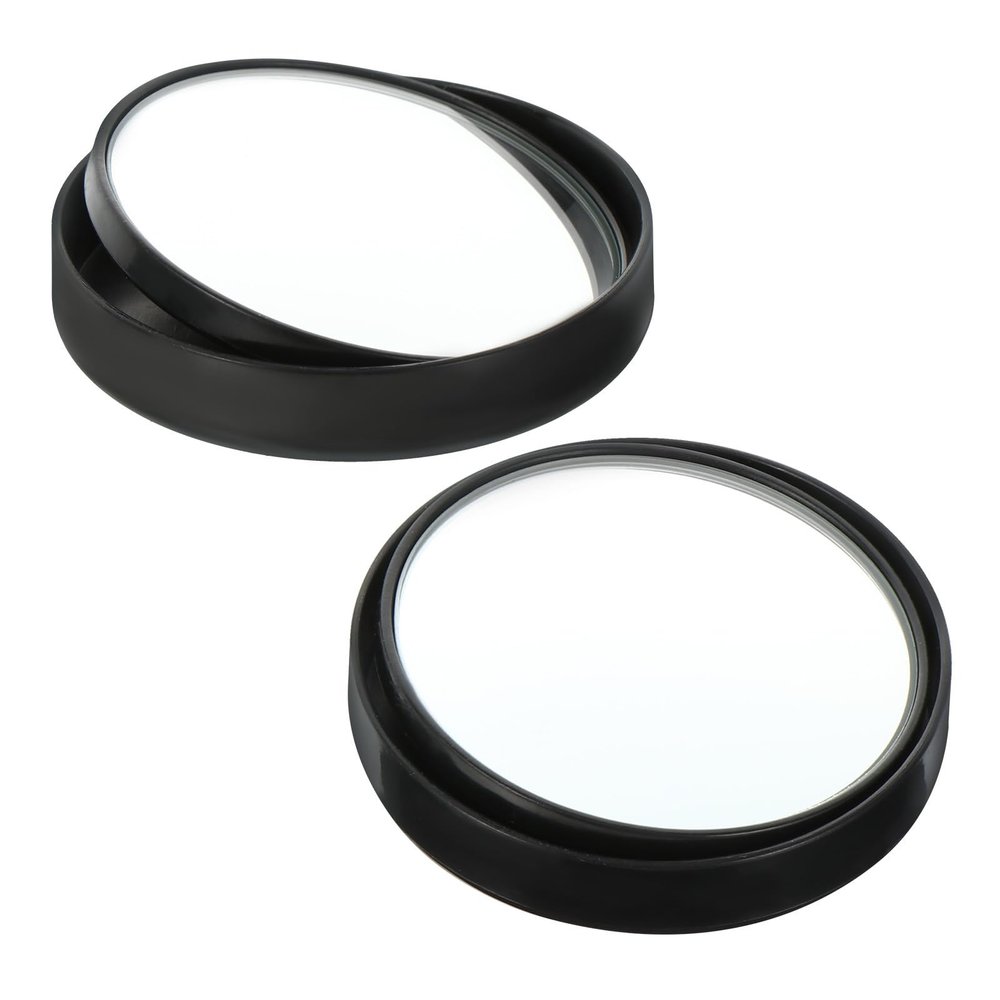 FUOYLOO Blind Spot Mirrors 1 Pair Wide Angle Rear View Mirror Blind Spot with Black Frame for Enhanced Visibility Safe Driving