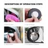 FUOYLOO Blind Spot Mirrors 1 Pair Wide Angle Rear View Mirror Blind Spot with Black Frame for Enhanced Visibility Safe Driving view 3