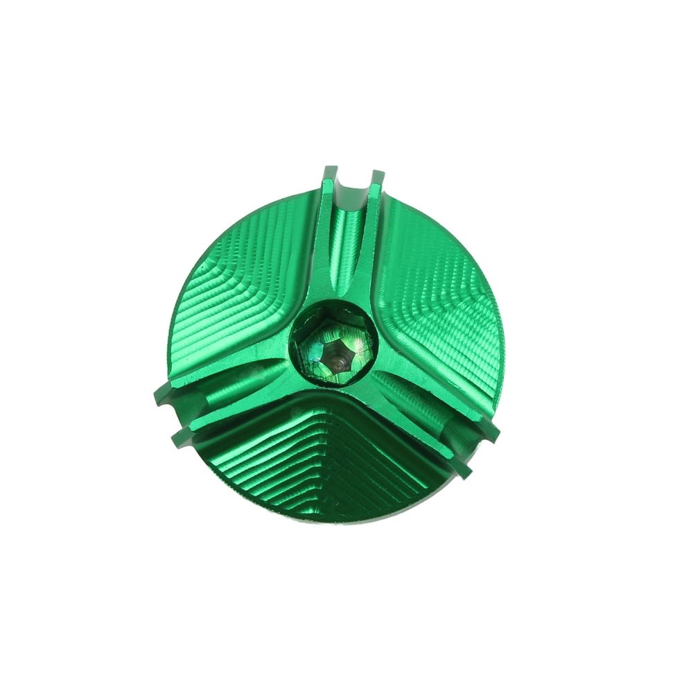 Motorcycle M20*1.5 Engine Oil Cap Bolts Fuel Filler Cap Compatible with Pit Dirt Bike Motocross Accessories(Green)