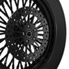 18X3.5 Fat 40 Stainless Spoke/Nipple For Harley Softail 2007-2014 25mm Front Wheel - WITH ABS (6-3 All Black - Black Wall Tire) view 3