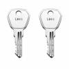 2-Pack LB17 Trailer Hitch Lock Replacement Keys, Compatible with Reese & TowSmart CCP Hitch and Coupler Locks, Cut to Code LB01LB50 view 1