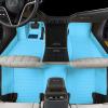 Customize Personalized car Floor mats. The Napa Leather car mats Set can Effectively Protect the car Carpet and is Suitable for 99% of Vehicle Models. (SkyBlue=) view 1