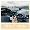Totority Automotive Dashboard Compass 38mm Plastic Suction Cup Marine Compass for Car and Boat Navigation Portable Blue Directional Guide Ball view 3