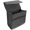 BETOOKY Portable Foldable Car Trunk Organizer Box Small Dark Gray Felt Storage Bag for Vehicle Cargo, Automotive Trunk Storage Bin for Cars and Suvs view 1