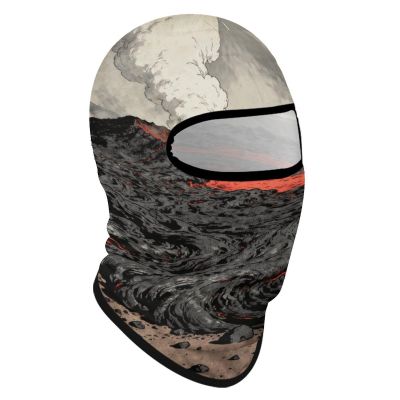 Balaclava Full Face Mask Cooling Neck Gaiter Volcano Lava Breathable Face Covering for Men Women