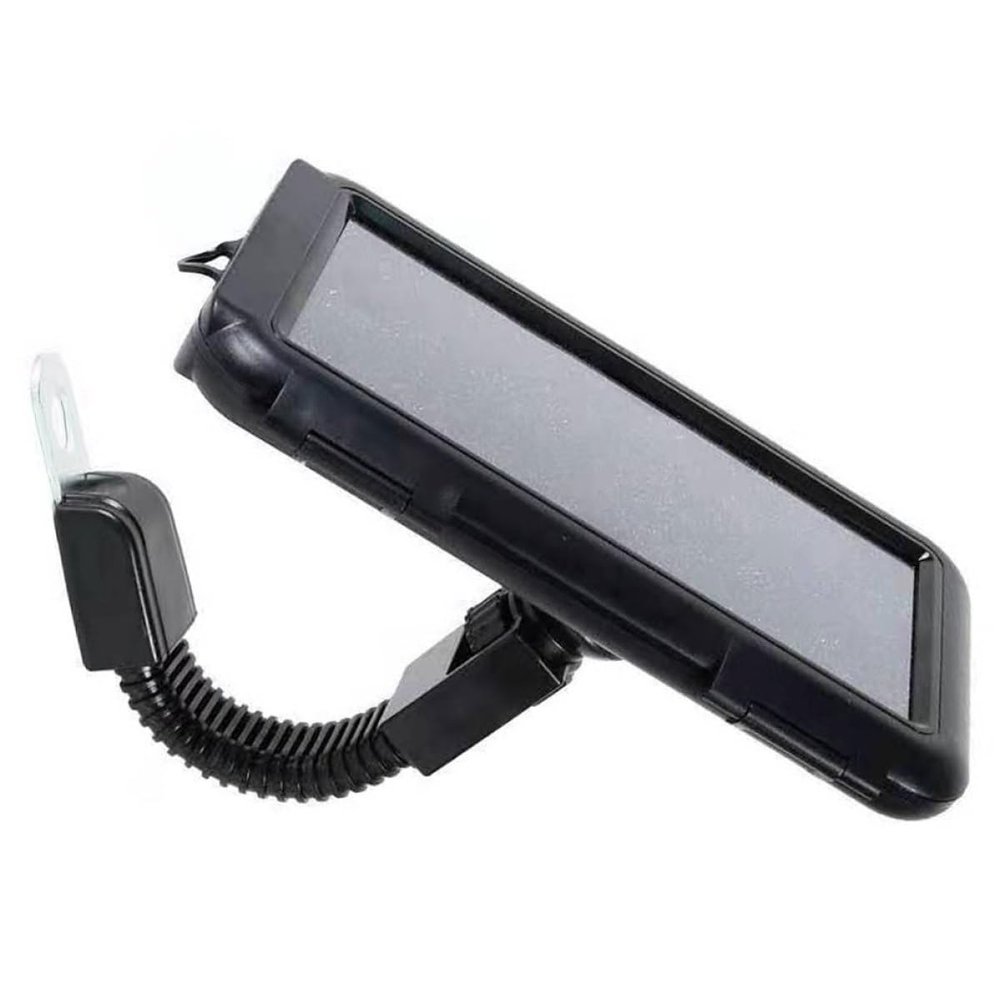 Totority Motorcycle Phone Holder Rotating Bike Phone Bracket for Electric Bicycle Black Rearview Mirror Mount for Motorbike and Scooter