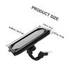 Totority Motorcycle Phone Holder Rotating Bike Phone Bracket for Electric Bicycle Black Rearview Mirror Mount for Motorbike and Scooter view 2
