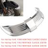 FINMOKAL Chrome ABS Front Fender Mudguard Tip Trim Compatible with Harley view 2