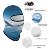 Balaclava Full Face Mask Cooling Neck Gaiter Air Plane Sky Breathable Face Covering for Men Women view 2
