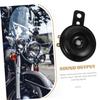 Loud Motorcycle Horn Black Metal for Motorbike Commuting Use view 3