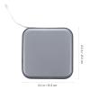 PLAFOPE Portable CD Storage Case for Car and Home, Silver 40-Slot Disc Holder Bag, Sturdy DVD Wallet Organizer for Travel and Shelf, Automotive CD Disc Storage Pouch Style view 2